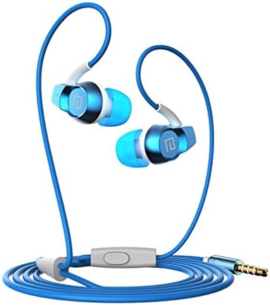 Dislot In-ear Earphones Sports/ Running& Gym/ Hiking/jogger/exercise Earbuds Headphones Headsets with Microphone and Remote for Ipod, Android Smartphones,laptop Tablet Devices Etc. (Blue)