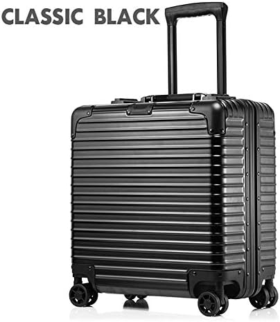 Lxmhz 18" Rolling Backpack Trolley Case Lightweight Hard Shell Carry On Hand Cabin Luggage Travel Spinner Suitcase with 4 Wheels