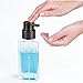 mDesign Modern Square Glass Refillable Foaming Hand Soap Dispenser Pump Bottle for Bathroom Vanities or Kitchen Sink, Countertops - Clear/Brushed Black