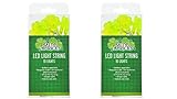 St Patricks Day Lights - Shamrock String Lights (2 pack) St Patricks Day Decorations - St Patty Day Accessories - Green LED Lights