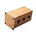 Universal Bamboo Knife Block, HANZIUP Slotless Wood Knives Holder Storage Stand, Kitchen Knives Organizer, Dishwasher Safe, Removable Bristles - For Home Kitchen or Restaurant