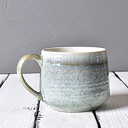 Bosmarlin Large Ceramic Wide Coffee Latte Mug Set