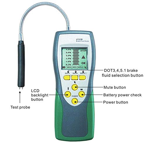 Brake Fluid Tester, LED Mini Indicator For Car Repairs Tools Vehicle Auto Automotive Testing Tool Brake Tester (DY23B) - Thumbnail 5