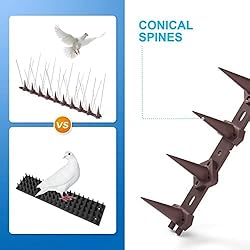 BORHOOD Bird Spikes, 16 Pack Bird Deterrent
