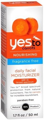 Yes to Carrots Nourishing Daily Facial Moisturizer SPF 15, Fragrance Free 1.7 fl oz