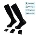 Yanqueens Rechargeable Battery Heated Socks Kit Chronically Cold Feet Women Men (Blac)