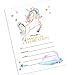 Unicorn Invitations | Large | 12 Invitations + 12 Envelopes | Double Sided | Watercolor with Digital Gold by Tinselbox | Kids Party | Baby Shower | Bridal Shower