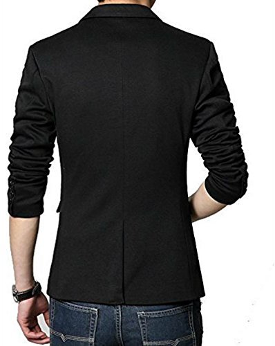 belario men's black casual cum party wear blazer