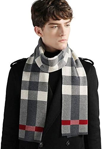 メンズ マフラーhotfugu ウール ストール大判 ストライプ 秋冬 男性用 洗える 厚手 無地 防寒 暖かい ブロック