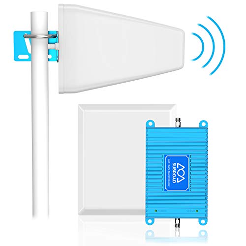 Cell Signal Booster for Home 5,000 sq ft with Outdoor/Indoor Antennas - Cell Phone Signal Booster Boosts 5G 4G LTE 3G Voice & Data for Verizon AT&T T-Mobile and All US Carriers(Sky Blue)
