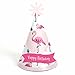 Flamingo - Party Like a Pineapple - Cone Happy Birthday Party Hats - 8 Count