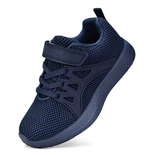 MARSVOVO Kids Sneakers Lace-up Athletic Tennis Walking Shoes for Boys Girls Blue1 10 M US Toddler