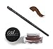 Cai Cosmetics Gel Eyeliner & Brush 2-Piece Set Stay All Day Waterproof (Brown)