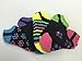 NO-SHOW FUZZY SOCKS 5 PAIR PACK ASSORTED COLORS