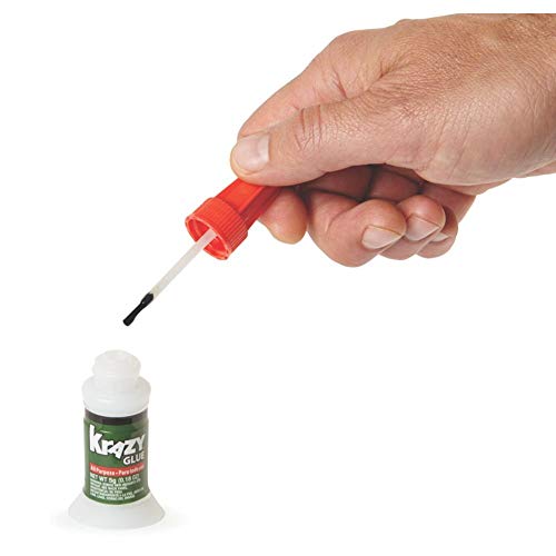 Krazy Glue Home & Office Brush On Super Glue, Brush Applicator, 5 Grams (5 Pack)