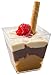 5oz. Sturdy Modern Dessert Cup, Clear Square Plastic Cup, Stylish Parfait Glasses Dessert Cups, Fancy Trifle Bowl 