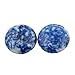 12pcs Cabochon Stone Beads 20x20mm Round Chakra Healing Crystal Semi Gemstones CAB Random Color Bulk for Necklace Jewelry Making(No Holes)