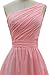 ORIENT BRIDE Women's One Shoulder Bridesmaid Dresses Short Prom Gown