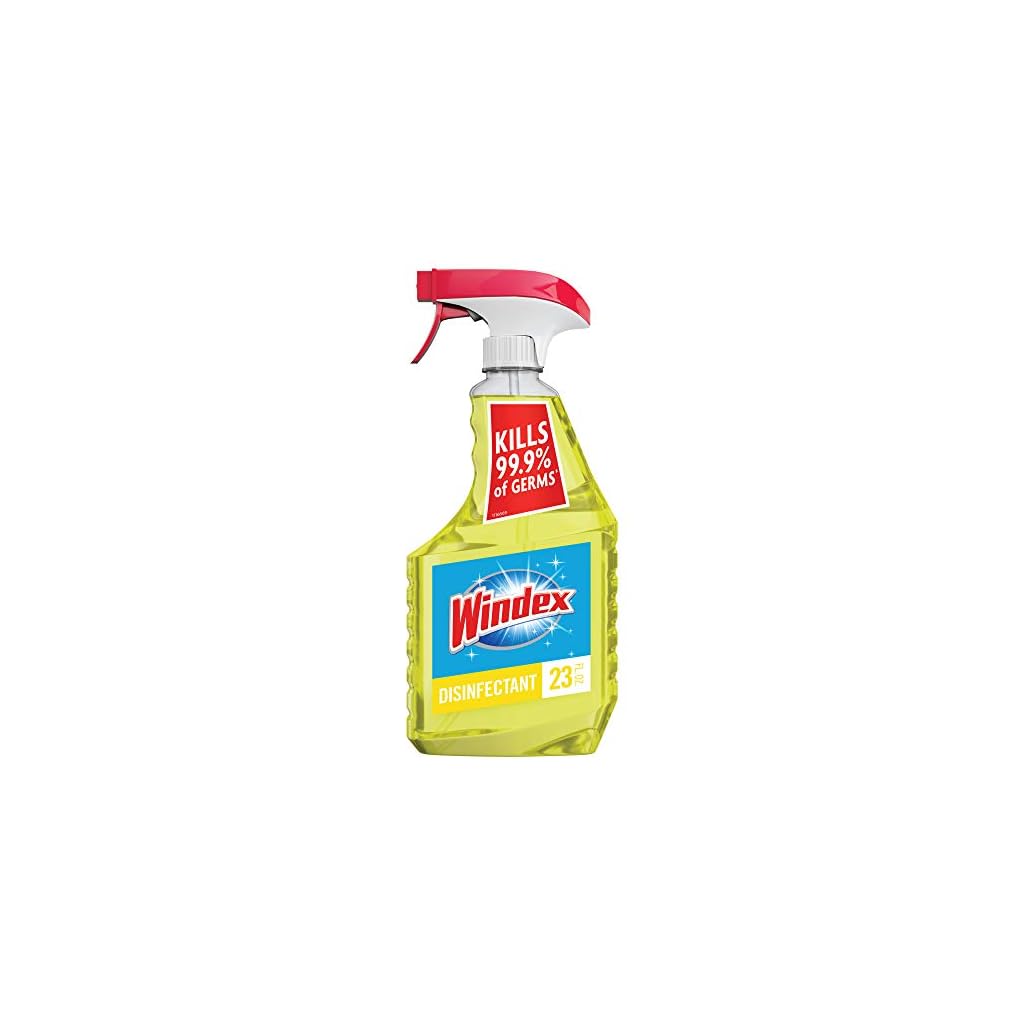 Windex MultiSurface Cleaner and Disinfectant Spray Bottle, Scent