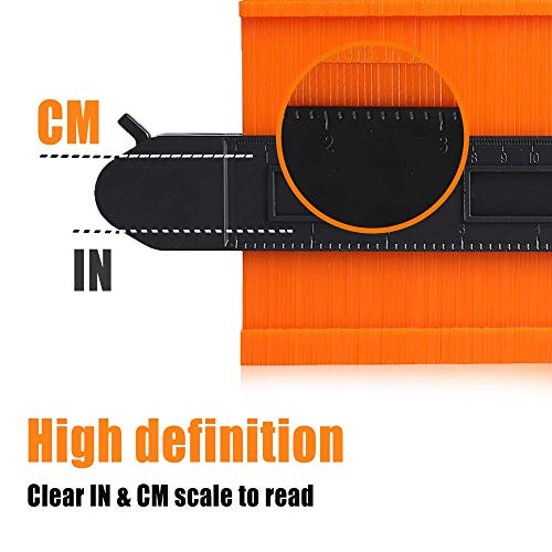 Contour Gauge With Lock- 2 Wide Contour Gauge Duplicators Set- 10\