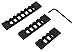 Zengi Super Lightweight Keymod Picatinny Rail Sections,Pack of 3 (3-Slot,5-Slot,7-Slot)