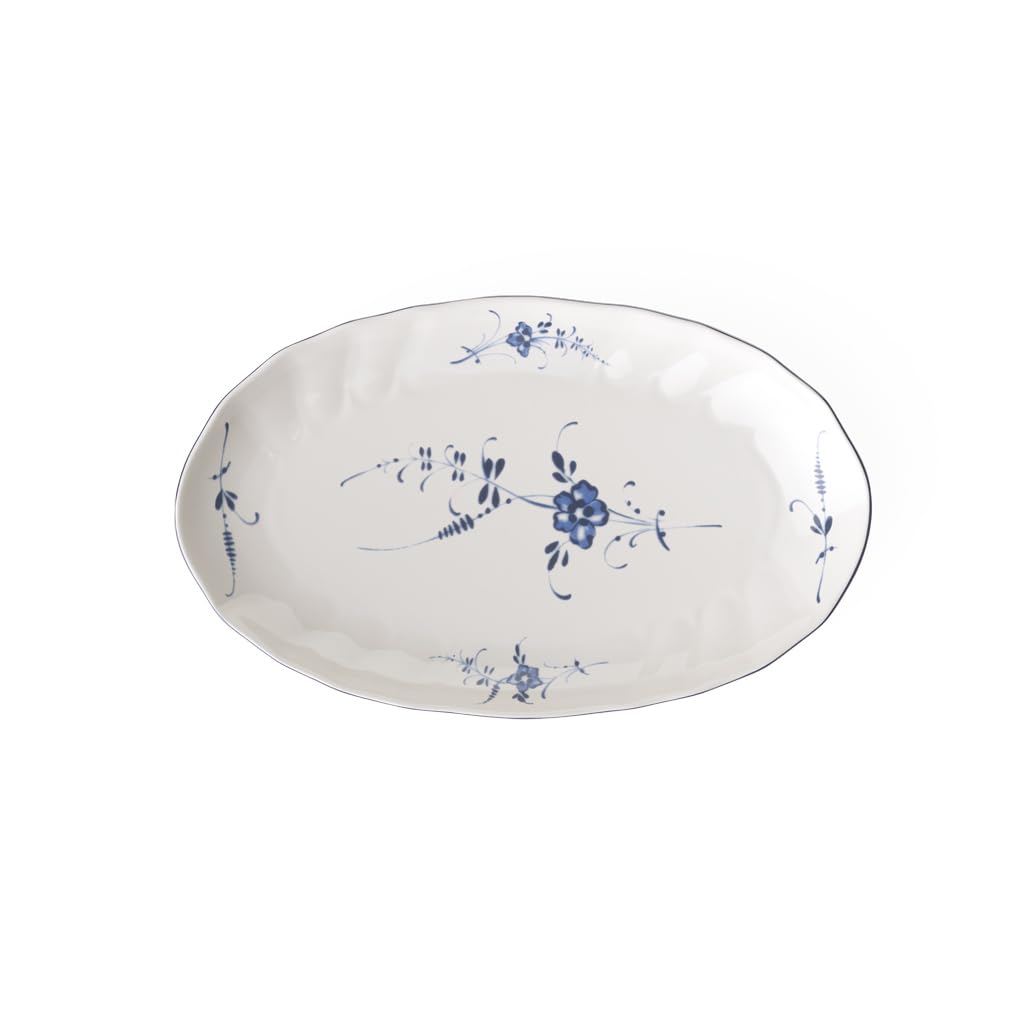 Villeroy & Boch Old Luxembourg Side Dish Bowl, Premium Porcelain, White/Blue, 1023413570