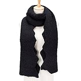 PORPRE Women's Fashion Thick Knit Long Twist Shoulder Scarf Warm Shawl