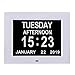 TMC [Newest Version Digital Day Calendar Clock -Extra Large Date Day Time of Week Clock with 12 Alarm Options for Seniors, Elderly, Dementia, Alzheimer (8-inch)