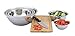 Dozenegg (Set of 6) Mixing Bowls Standard Weight Stainless Steel, Mirror Finish, 3/4, 11/2, 3, 4, 5, and 8 Qt