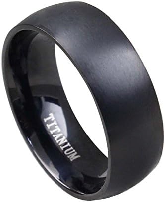 Korotus Mens 8 MM Golden Tungsten Carbide Ring Weeding Band
