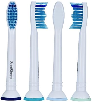 Generic BlueWave Proresults Replacement Heads for Philips Sonicare Toothbrushes, 4 Pack, fit Essence+, Plaque Control, Gum Health, DiamondClean, FlexCare, HealthyWhite