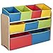 Delta Children Deluxe 9-Bin Toy Storage Organizer, Natural/Primary primary