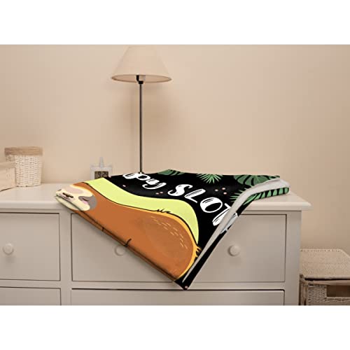 Sloth Blanket Cute Sloth Gifts for Kids Adults Sloths Lovers Super Soft Lightweight Flannel Fleece Throw Blanket for Bed Couch Sofa Living Room 40\