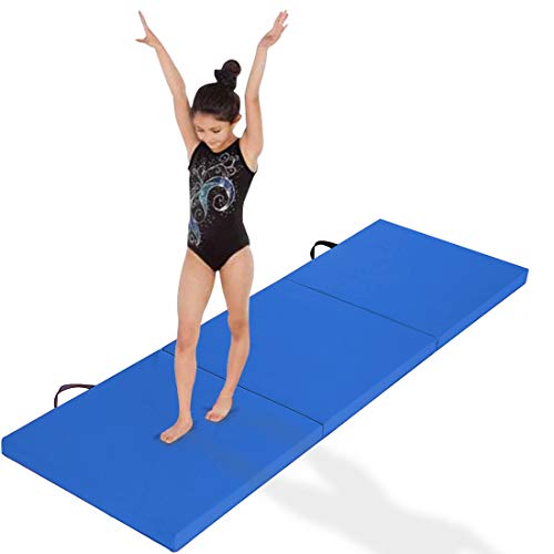 Safly Fun Expandable Gymnastics Bars with Mat Junior Training Bar Gymnastic Folding Horizontal Bars with Mat for Kids(Pink+Mat)