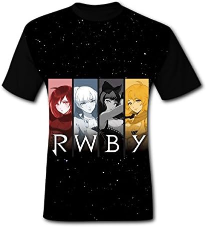 3D RWBY-Volume Fashion Short Sleeve Printing T-shirts Mens Tees L