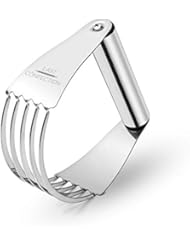 Last Confection Stainless Steel Pastry Blender Dough Cutter - Professional Flour Mixer for Pasta, Pie Crust and Cake