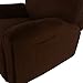Anself Stretch Recliner Cover Waterproof Nonslip Sofa Cover with Elastic Bottom, Brown