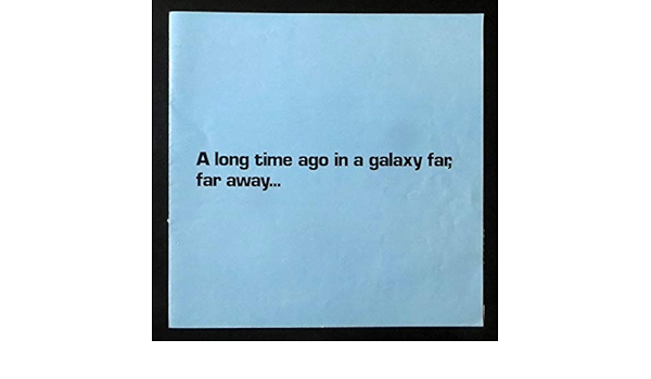 Star Wars Lp Booklet A Long Time Ago In A Galaxy Far Far Away 1977 th Century Fox Staff Amazon Com Books