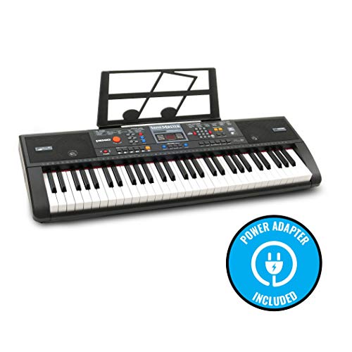 Plixio 61-Key Digital Electric Piano Keyboard & Sheet Music Stand - Portable Electronic Keyboard for Beginners (Kids & Adults) (Renewed) - Thumbnail 4