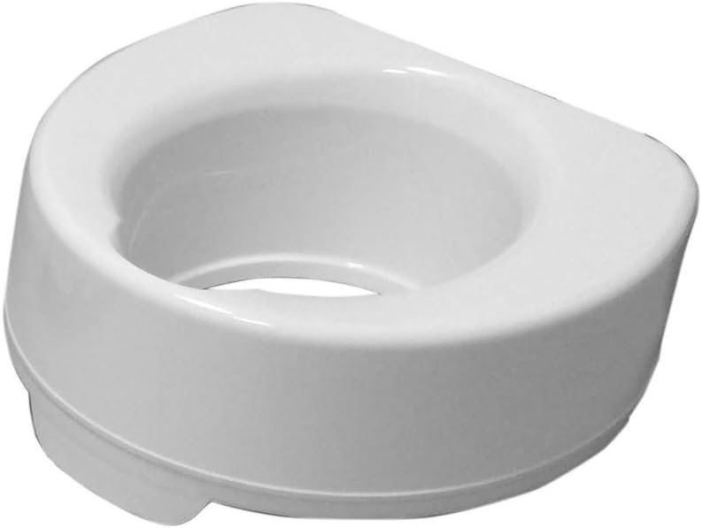 Drive DeVilbiss Healthcare 6-Inch Raised Toilet Seat Without Lid, White: Health & Personal Care