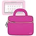 Evecase Ultra Portable Handle Carrying Portfolio Neoprene Sleeve Case Bag for Kurio Xtreme 7'' Kids Tablet PC (Toys R Us Released) - Hot Pink (Kurio Tablet and Bumper Case are not Included)