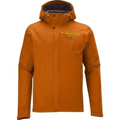 Salomon Men's Semnoz Waterproof Jacket, Fall Orange, XX-Large