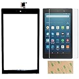 for Kindle Fire HD 8 7th Gen 2017 Release SX034QT Touch Screen Digitizer Repair Part Replacement with Adhesive, Screen Protector, NOT for HD 8 Kids 7th Generation (NO LCD & NO Instructions)