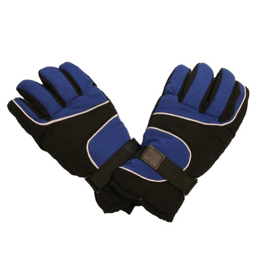 Ski Gloves with Palm Grip and Knitted Cuff