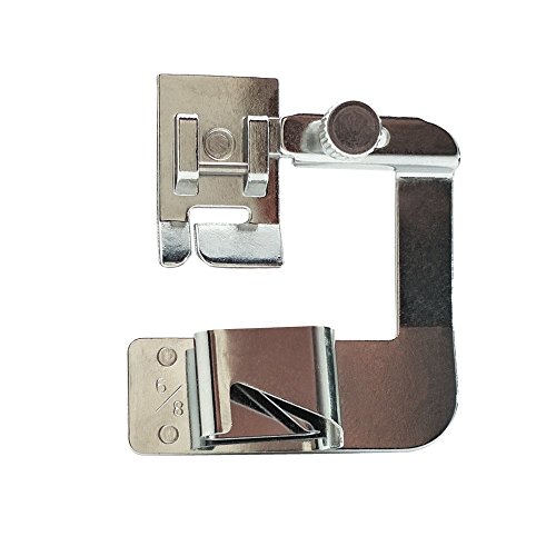 FQTANJU 3 Sizes Adjustable Rolled Hem Foot (1",1/2",3/4") Sewing Machine Presser Foot Hemmer Foot Set For Singer Brother Janome Babylock Juki