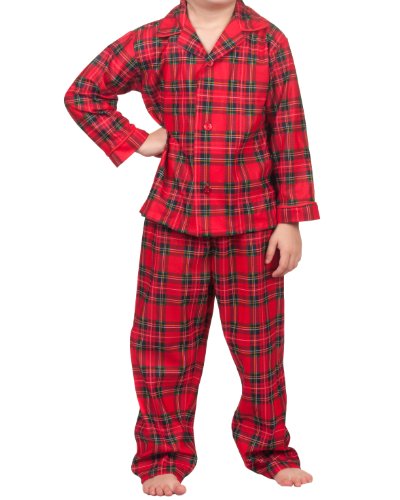 Tom and Jerry Holiday Red Plaid Coat Style Pajamas for Baby Boys 24 Months