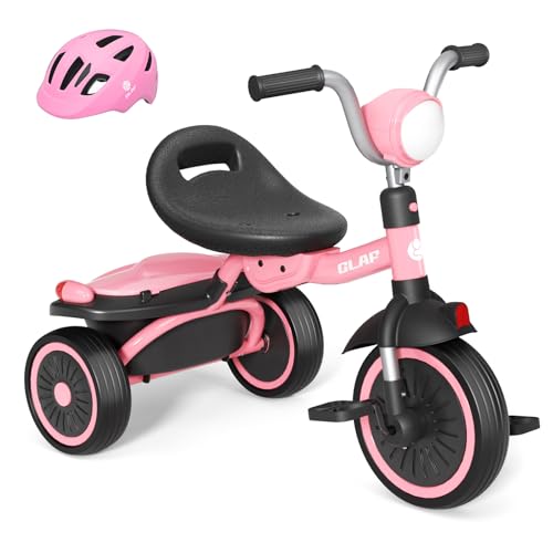 Glaf Toddler Bike and Baby Bike Helmet Set Toddler Tricycle Kids Helmet for Boys Girls(Pink)