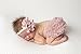 MEG ORIGINAL Baby Girl Ruffle Bloomer & Lace Flower Headband Set (Mauve)