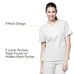 WonderWink Origins Women’s Bravo V-Neck Scrub Top