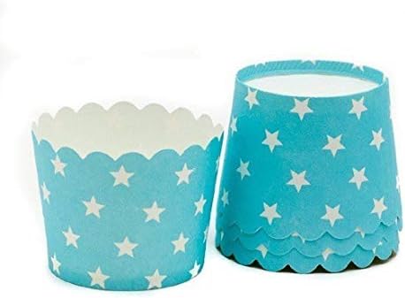 SMARTBUYER-50 Polka Dots Bakeable Muffin Cup Cakes Moulds 45 x 50 mm - Pack of 50 (Random Colours)